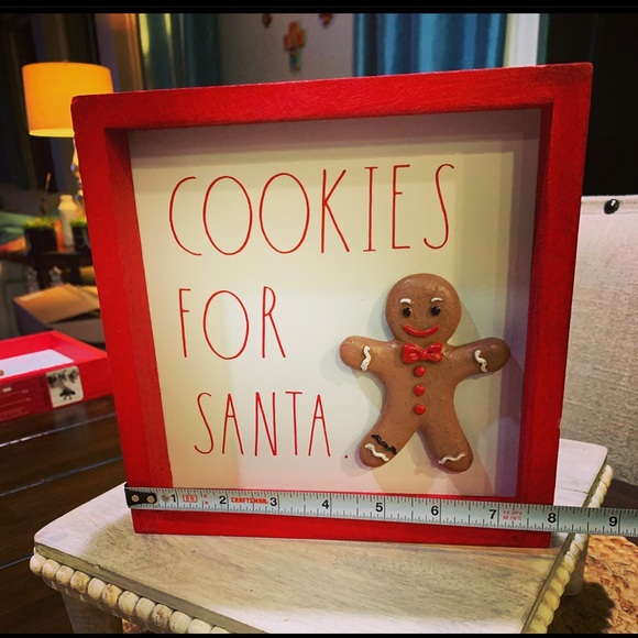 Rae Dunn Christmas “Cookies For Santa “ Sign - Picture 3 of 6